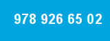 978 926 65 02 978 926 65 02